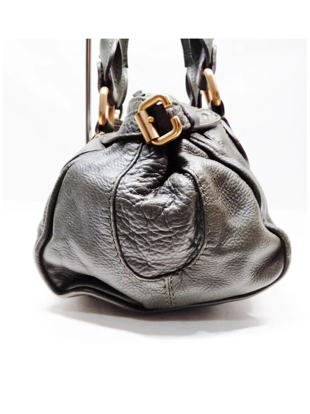 Authentic Chloé Paddington Leather Padlock Satchel Bag